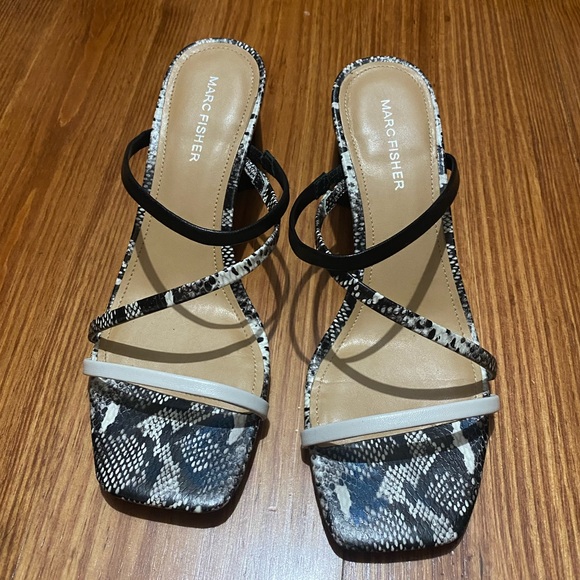 Marc Fisher Strappy Heeled Sandals - Aliana - Picture 2 of 5